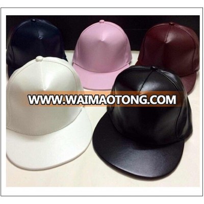 black leather snapback hat wholesale